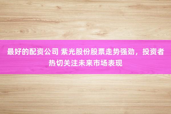 最好的配资公司 紫光股份股票走势强劲,投资者热切关注未来市场表现